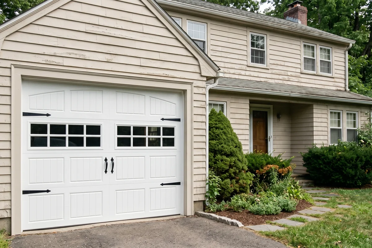 New garage door after professional installation — Rapid Garage Door Services, Hudson Valley NY